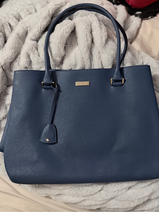 kate spade Handbags - Kate Spade New York Blue Saffiano Leather Tote | Excellent Condition